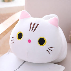 White Cute Cat Pillow- Soft and beautiful gift